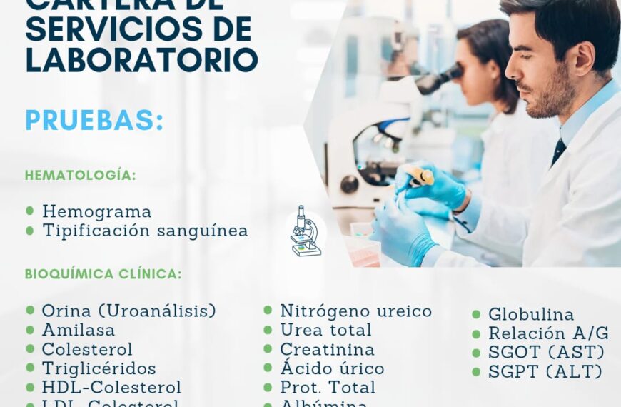 Cartera de Servicios de Laboratorio