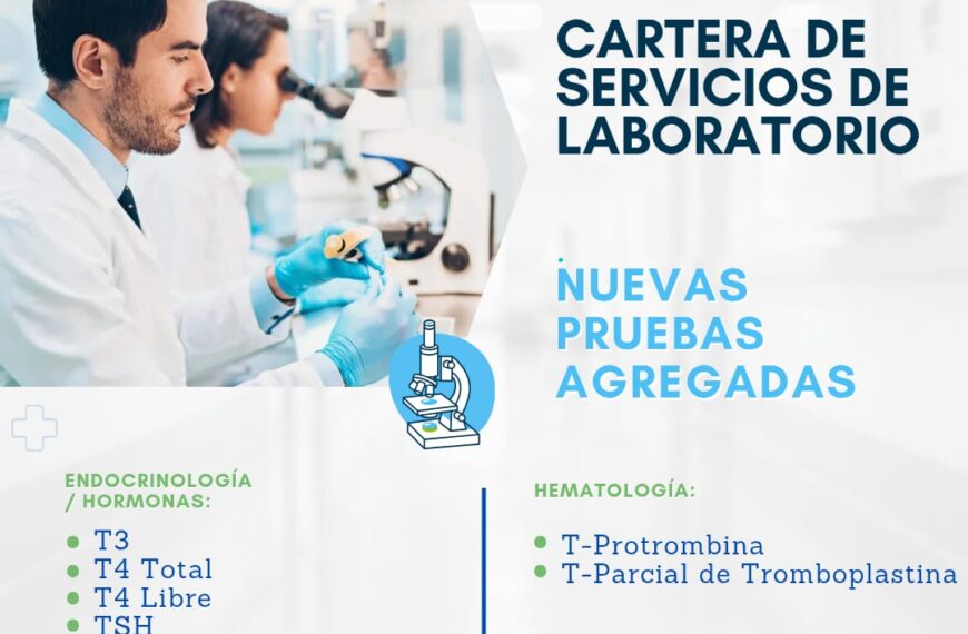 ¡Ampliamos nuestra cartera de servicios de laboratorio!